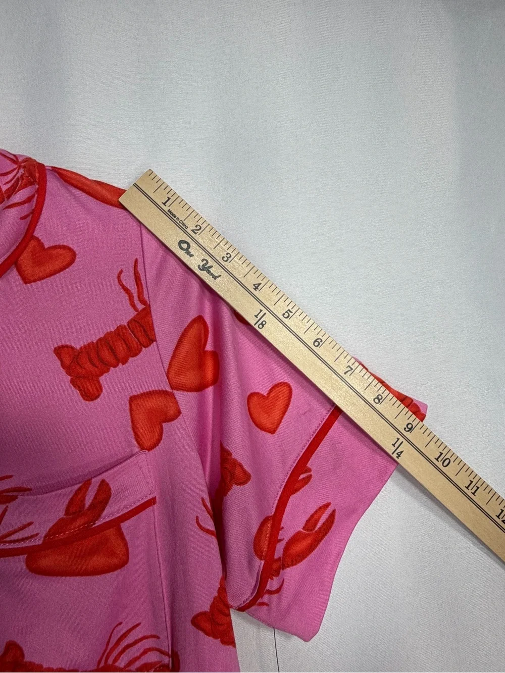 wild fable Pink and Red Lobster Heart Pajama Set for women’s size S new W tags